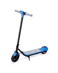 Patinete Elétrico Infantil Portátil Bluetooth Led Kids Azul Brinovar