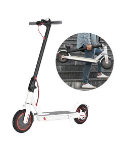 Patinete Scooter Elétrico Dobrável Original Motor 350w 36v Portátil Bluetooth Branco Brinovar