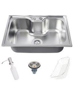 Cuba Cozinha Gourmet Aço Inox Luxo Prata Com Acessórios 50x40 Cm Brinovar